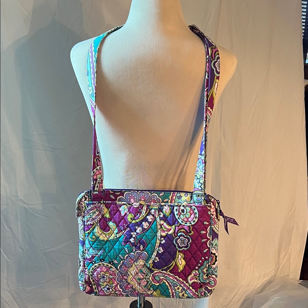 Vera Bradley Purple and Blue Laptop Bag - Picture 7 of 13